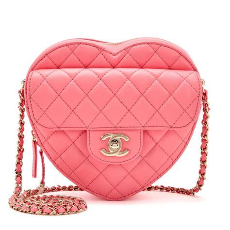 chanel wallet heart